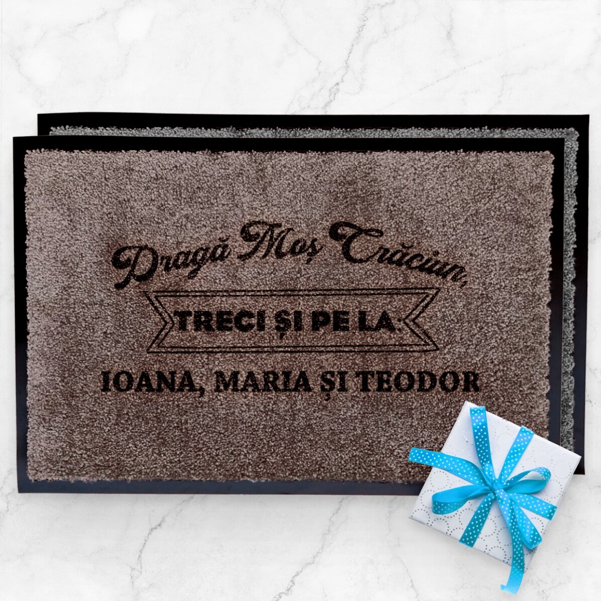 Covoraș intrare de interior personalizat - Dragă Moș Crăciun