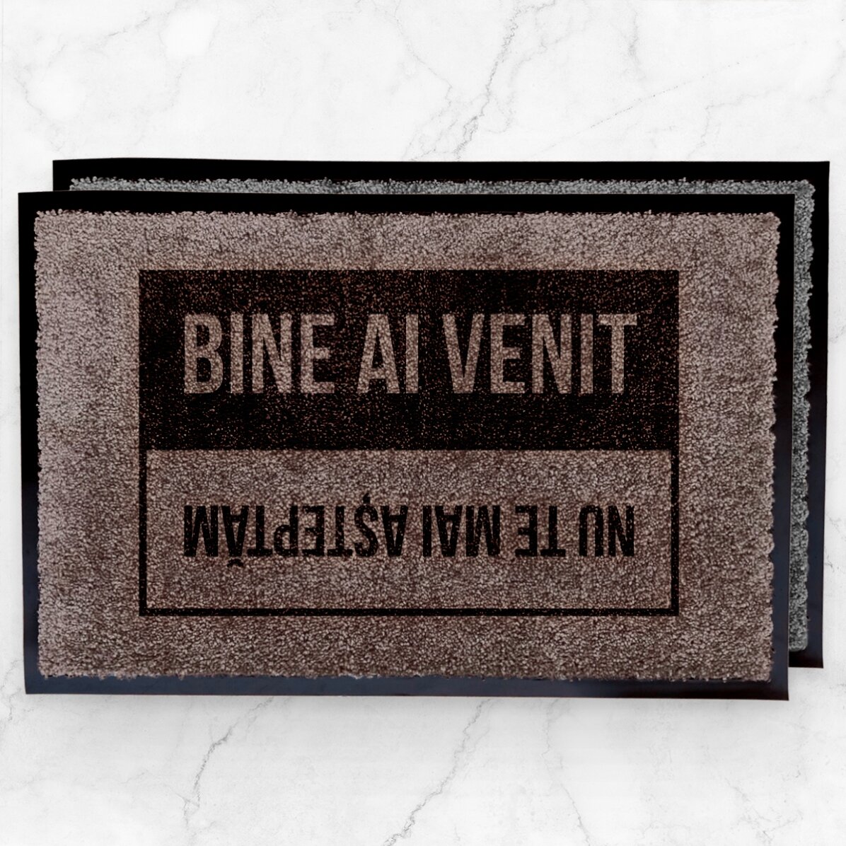 Covoraș intrare de interior personalizat - Welcome, Goodbye