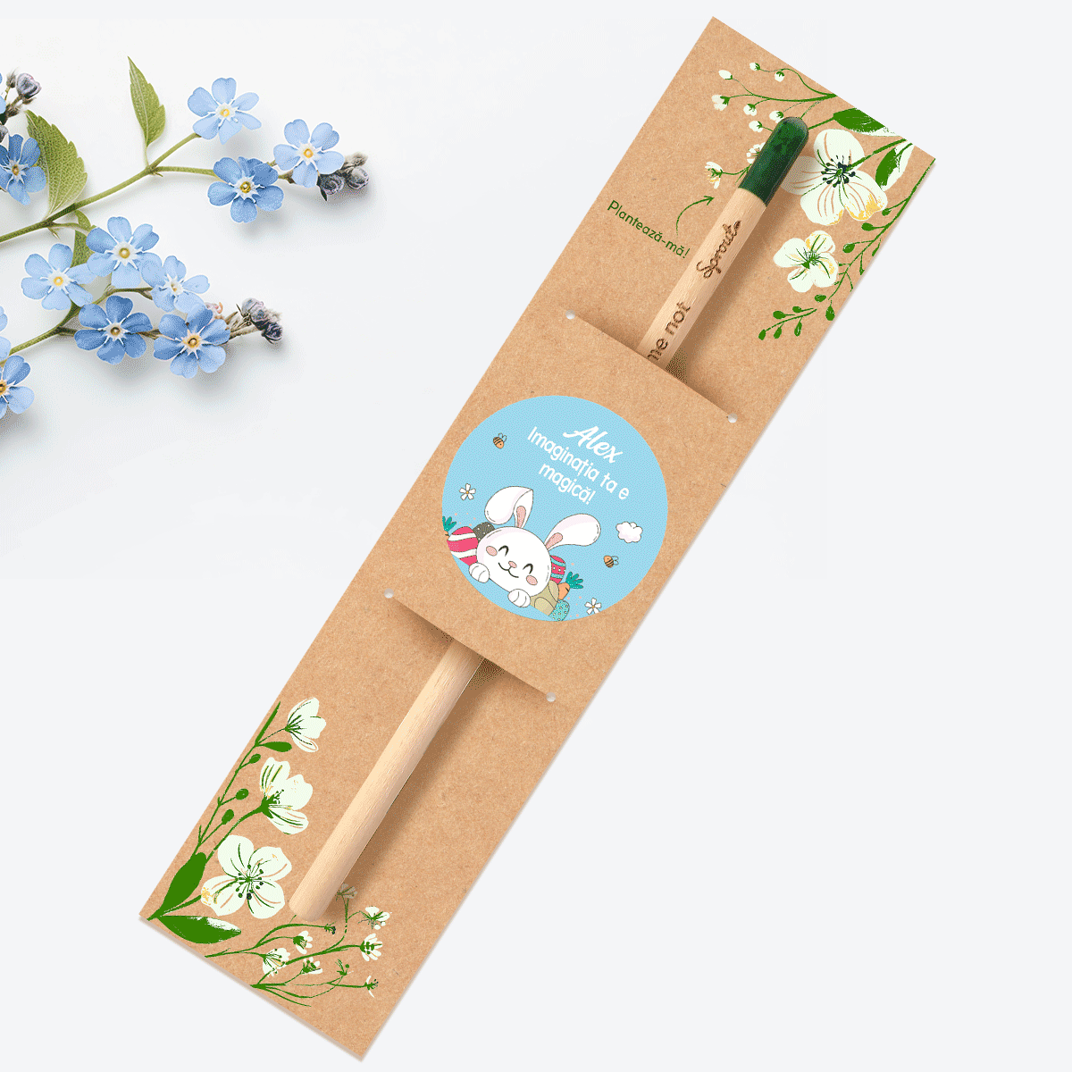 Персонализиран молив за засаждане с послание – От Iepuras