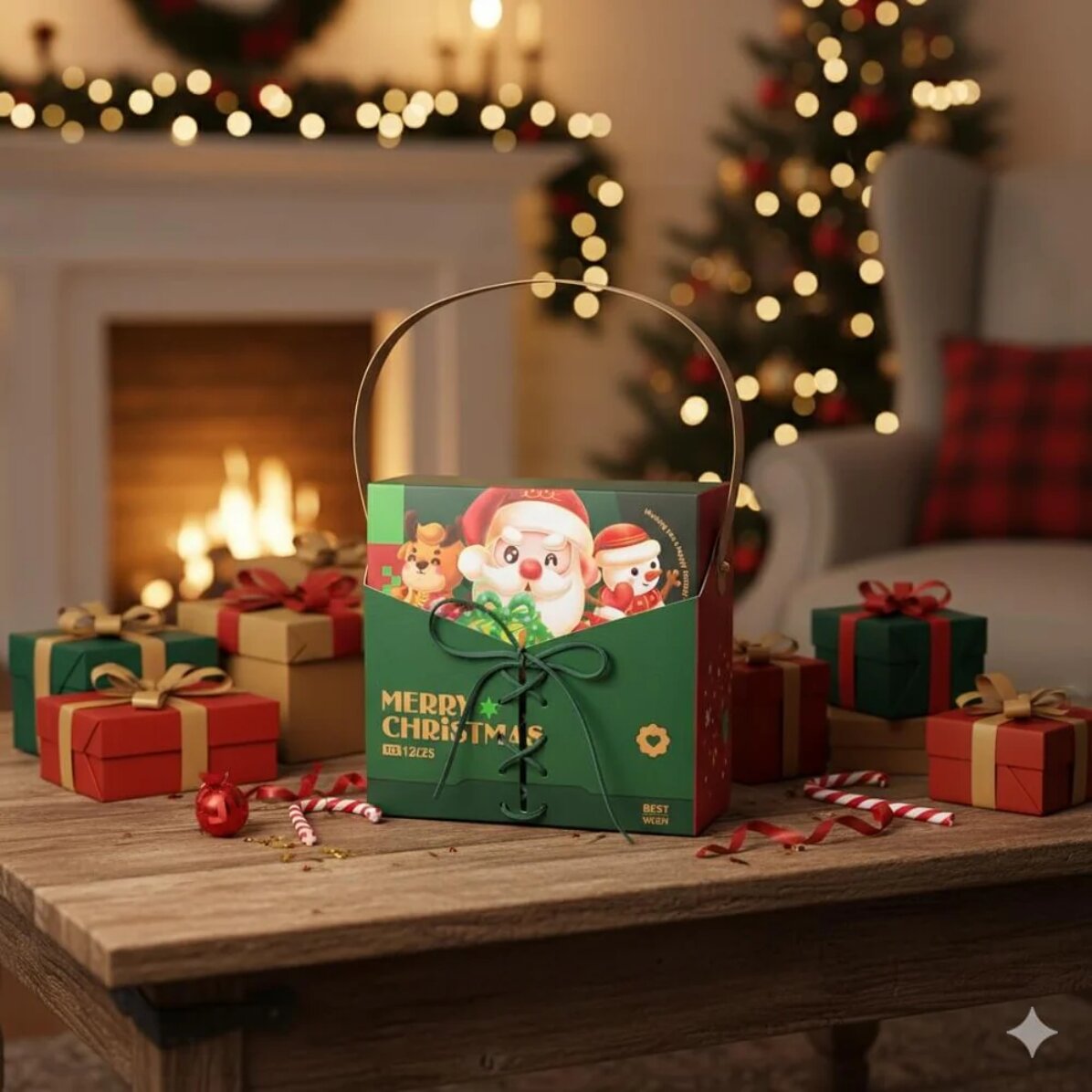 Cutie cadou - Gentuță de Crăciun