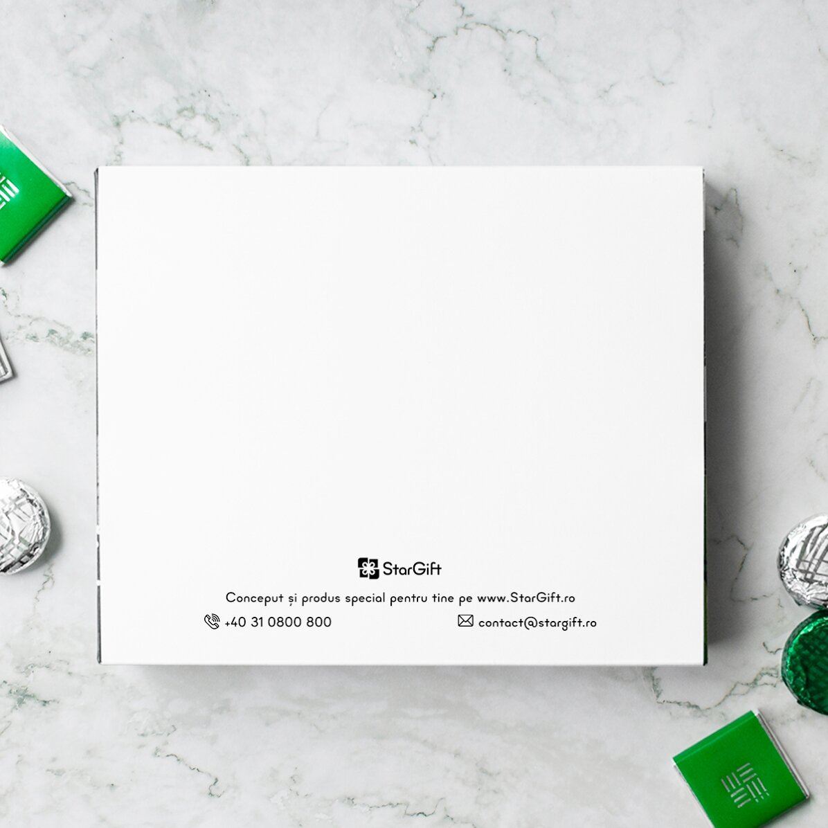 Cutie de bomboane personalizată cu 20 poze și text - Reasons I love you