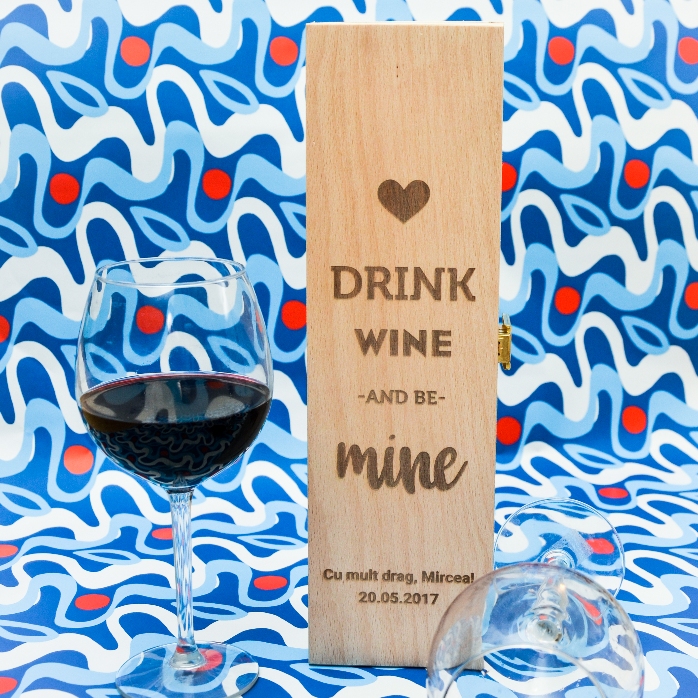 Cutie de vin personalizată - drink wine