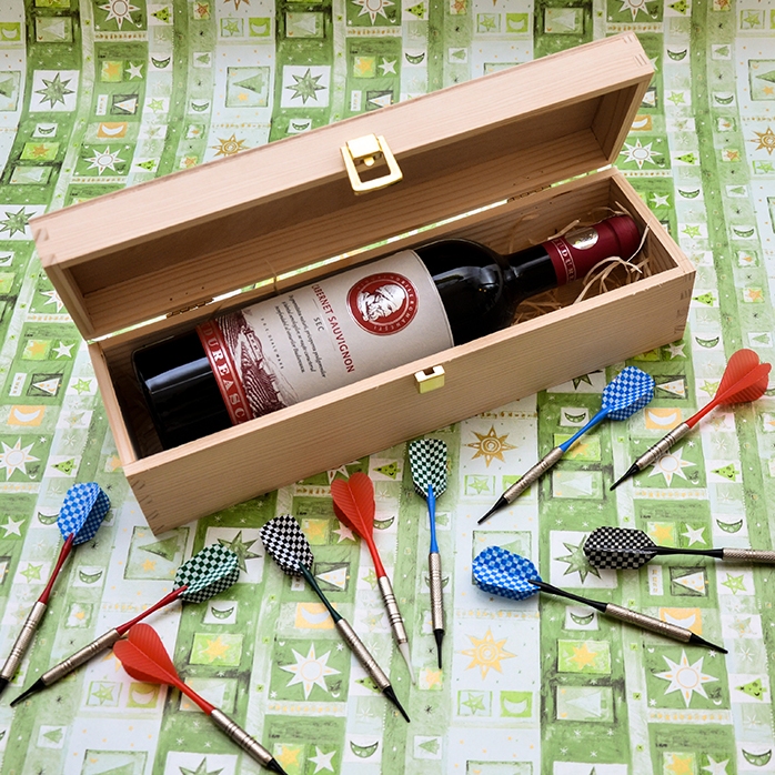 Cutie de vin personalizată - Happy Birthday Gift