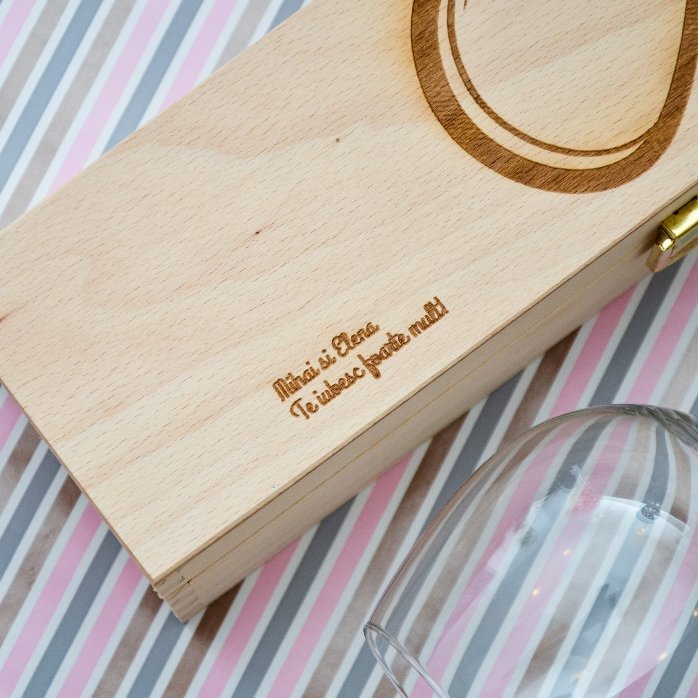 Cutie de vin personalizată - Infinite Love