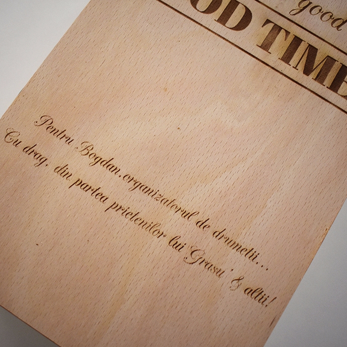 Cutie de vin personalizată pentru două sticle - Good Friends, Good Wine, Good Times