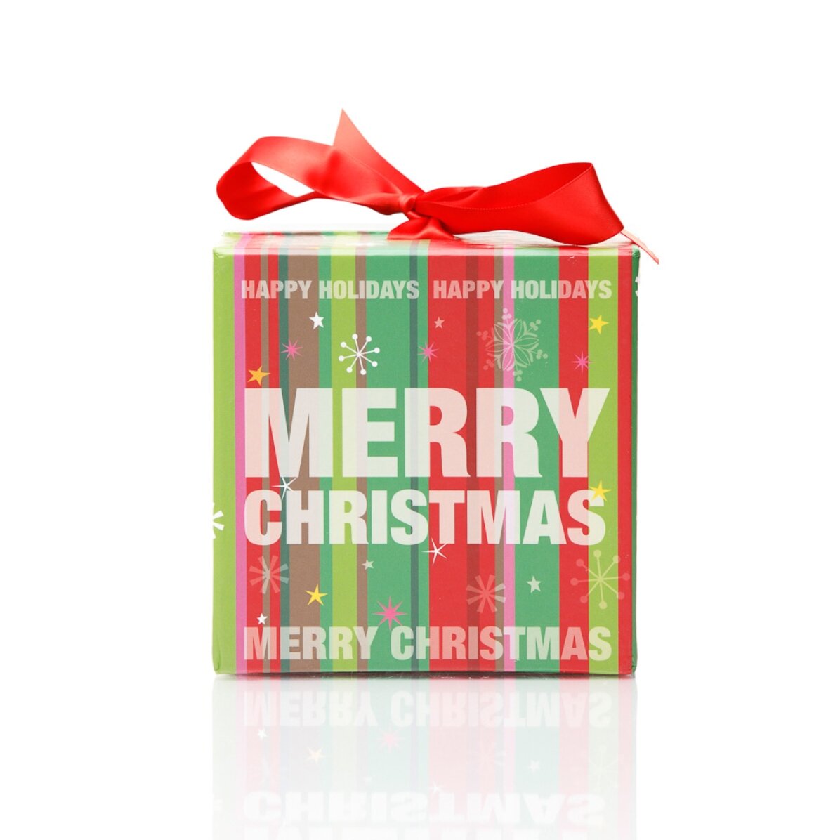 Cutie cadou de Crăciun - model fulgi de nea