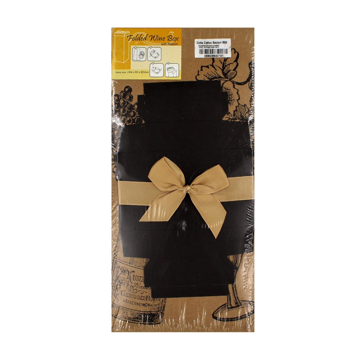 Cutie pliabilă băuturi - model kraft