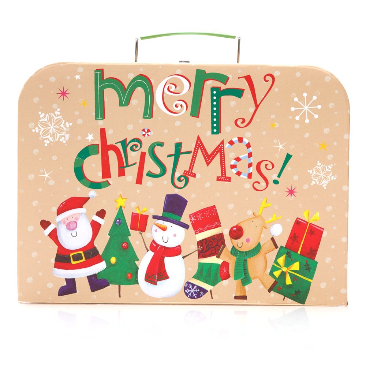 Cutie cadou de Crăciun - model familia moșului