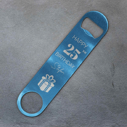 Desfăcător de bere personalizat cu text - Happy Birthday