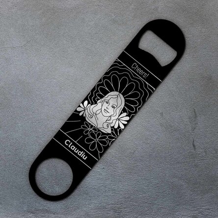 Desfăcător de bere personalizat cu text - Zodia Fecioară