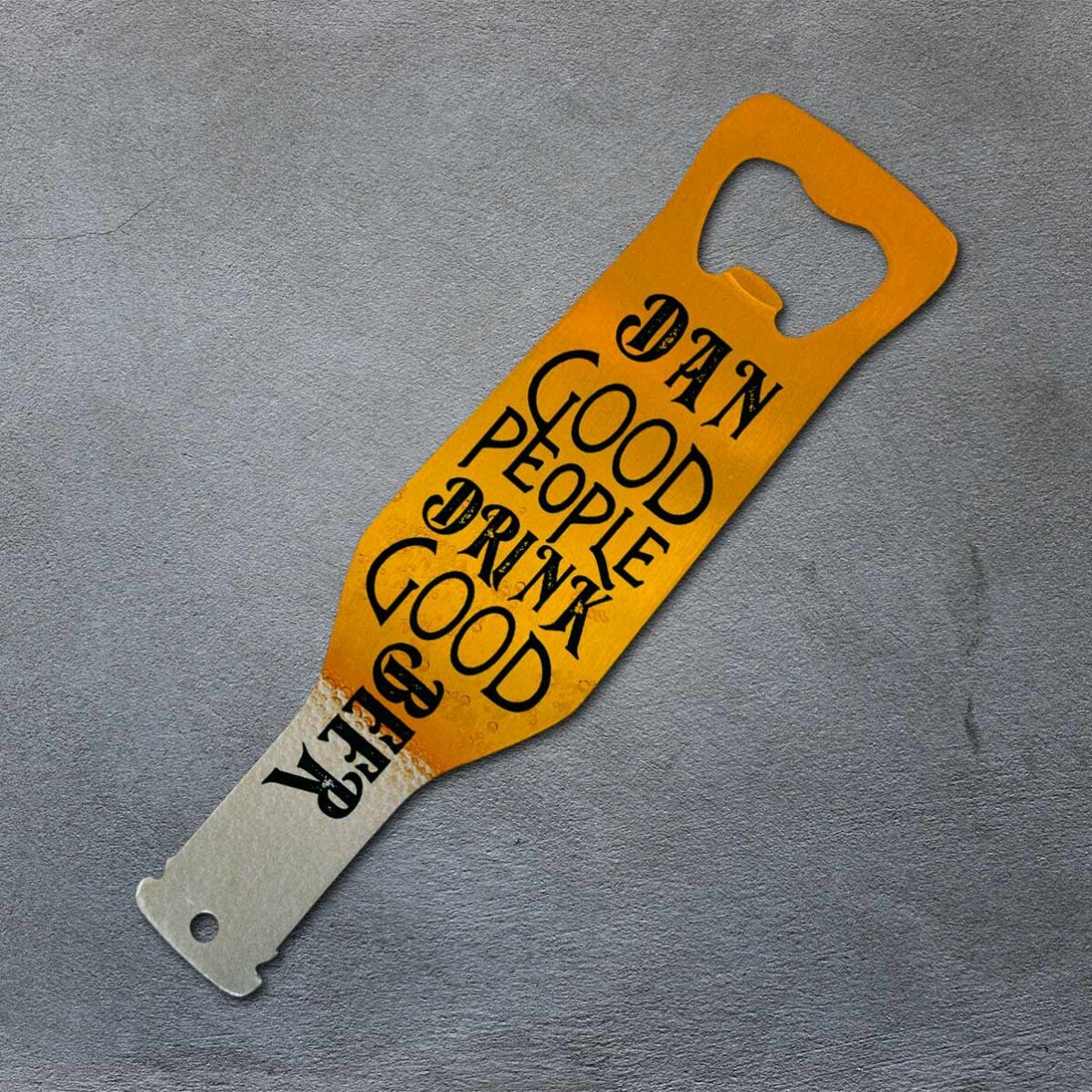 Desfăcător de bere personalizat - Good people drink good beer