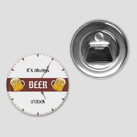 Desfăcător de sticle cu magnet personalizat cu text  - Beer o