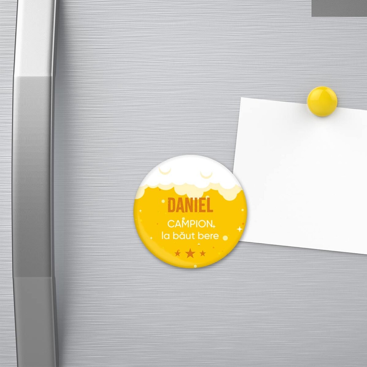 Desfăcător de sticle cu magnet personalizat cu text  - Campion