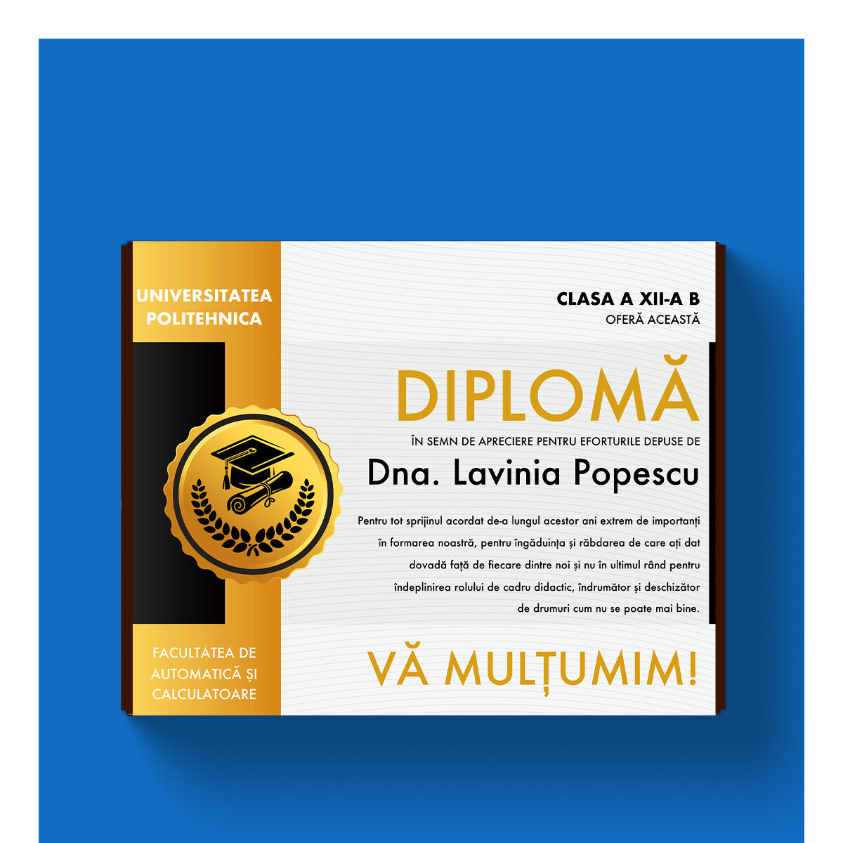 Dulciuri personalizate pentru absolvire