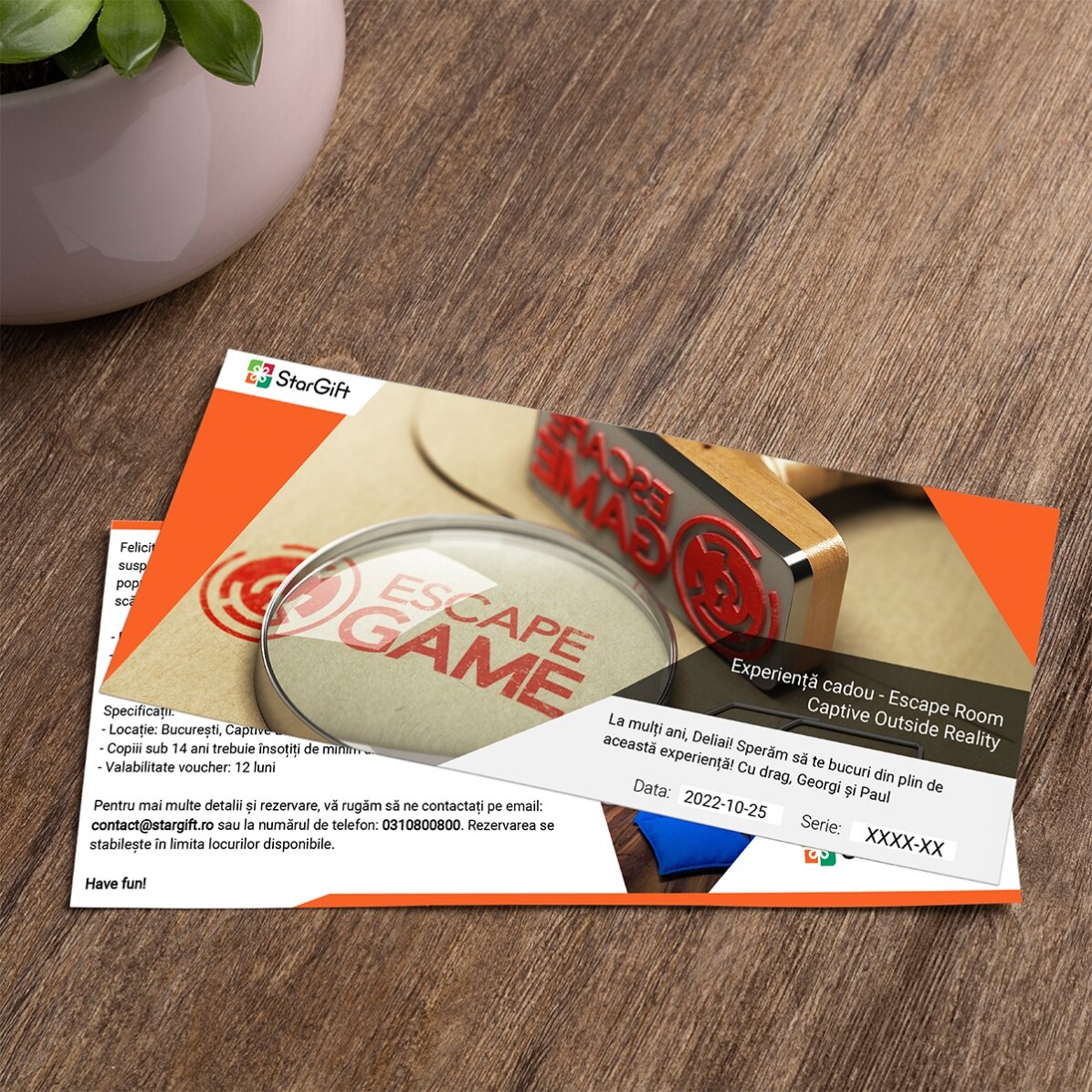 Experiență cadou - Escape Room Captive Outside Reality 