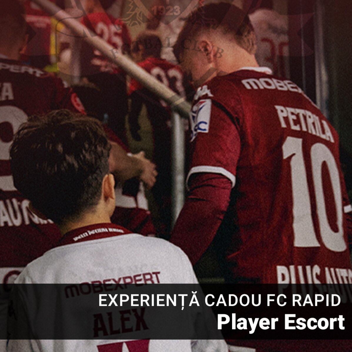 Experiență cadou FC RAPID pentru copii - Player Escort