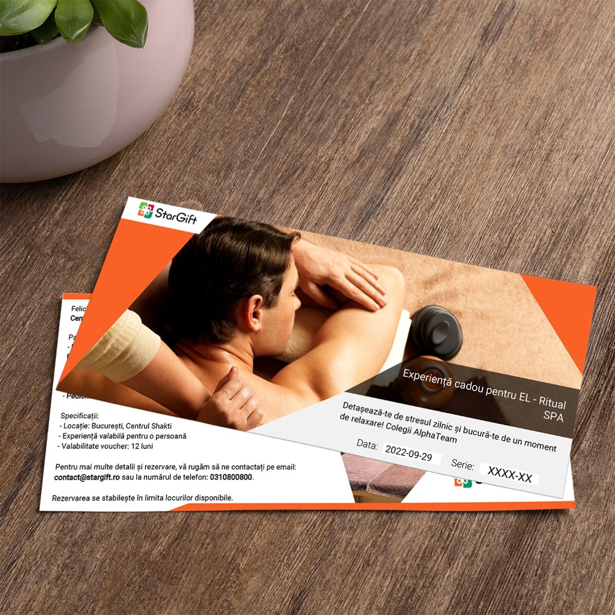 Experiență cadou Centrul Shakti pentru EL - Ritual SPA