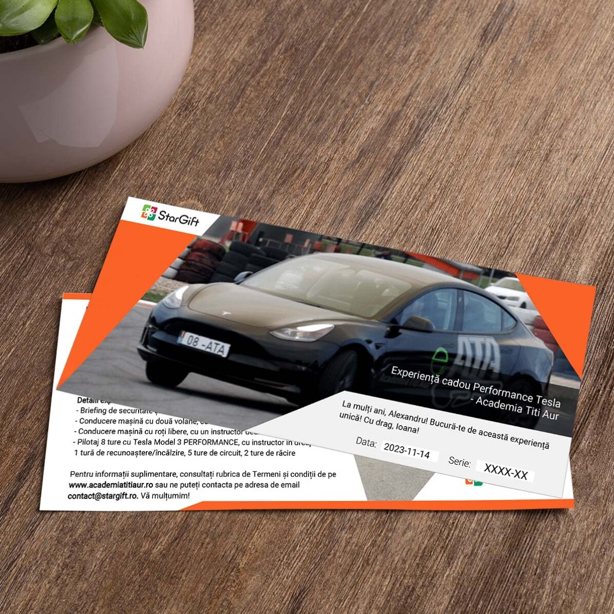 Experiență cadou Performance Tesla - Academia Titi Aur