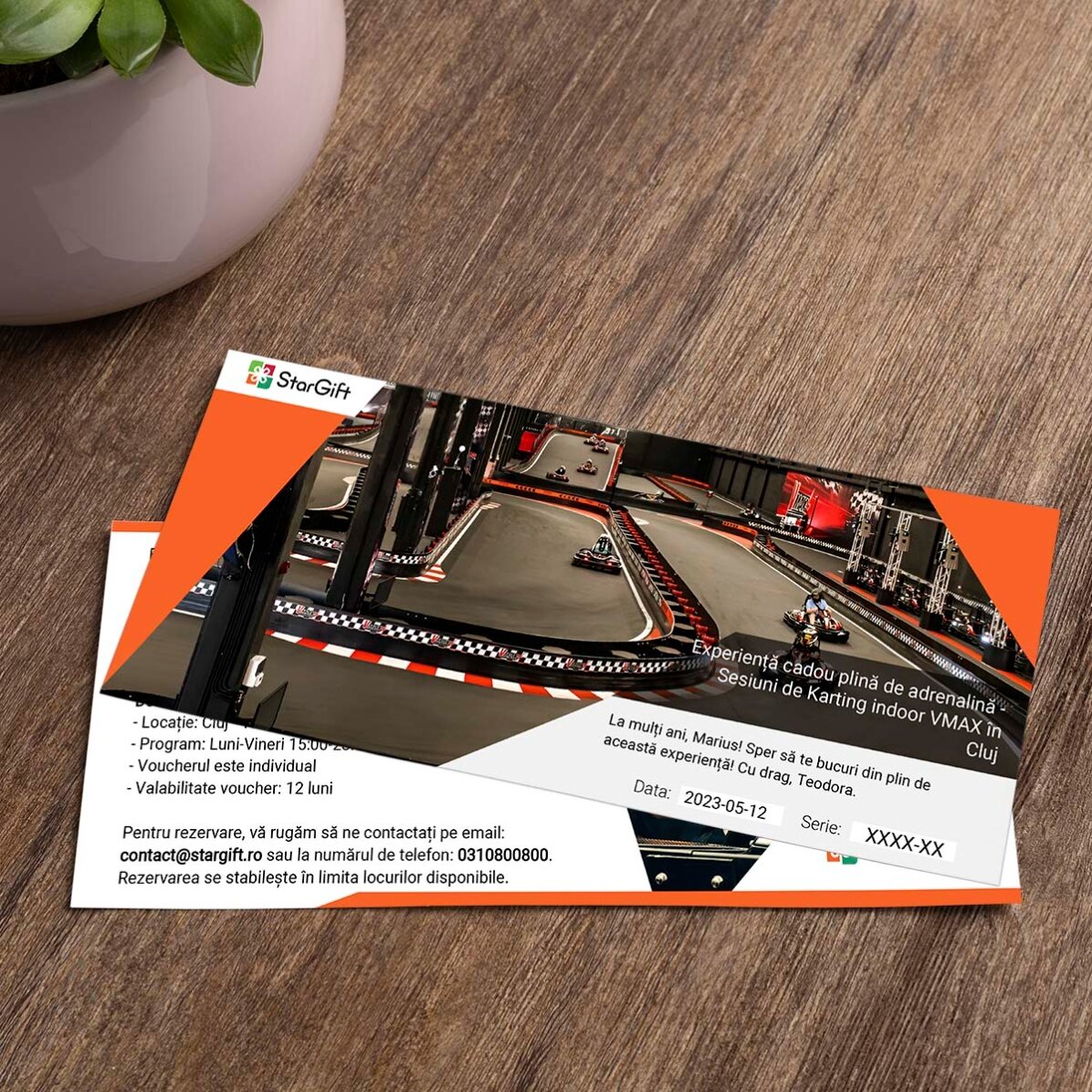 Experiență cadou plină de adrenalină - Sesiuni de Karting  indoor în Cluj