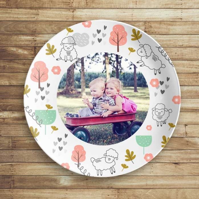Farfurie personalizată cu o poză - Sheep