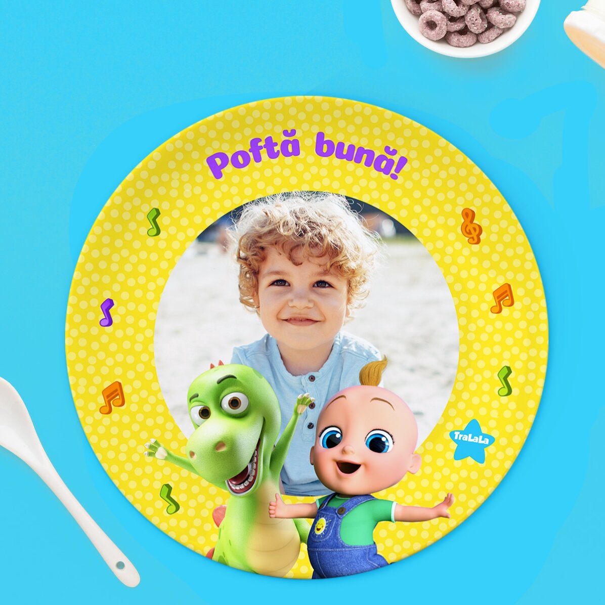 Farfurie personalizată cu poză - TraLaLa