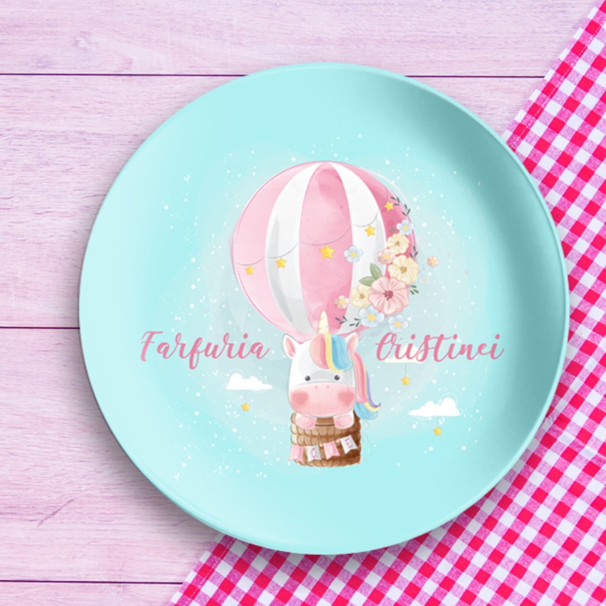 Farfurie personalizată cu text - Balloon