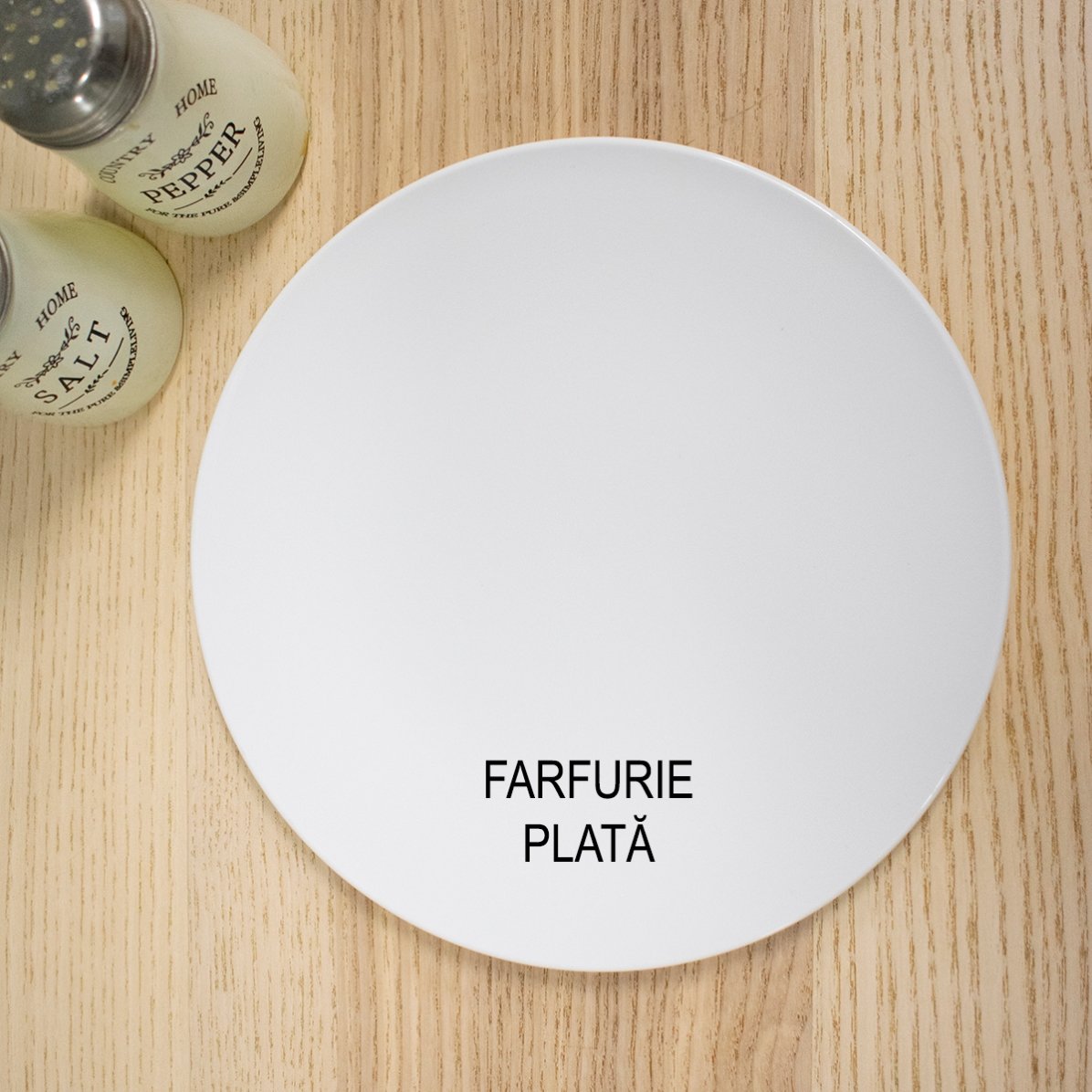 Farfurie personalizată cu text - Happy eggs