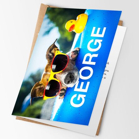 Персонализирано кученце върху торта