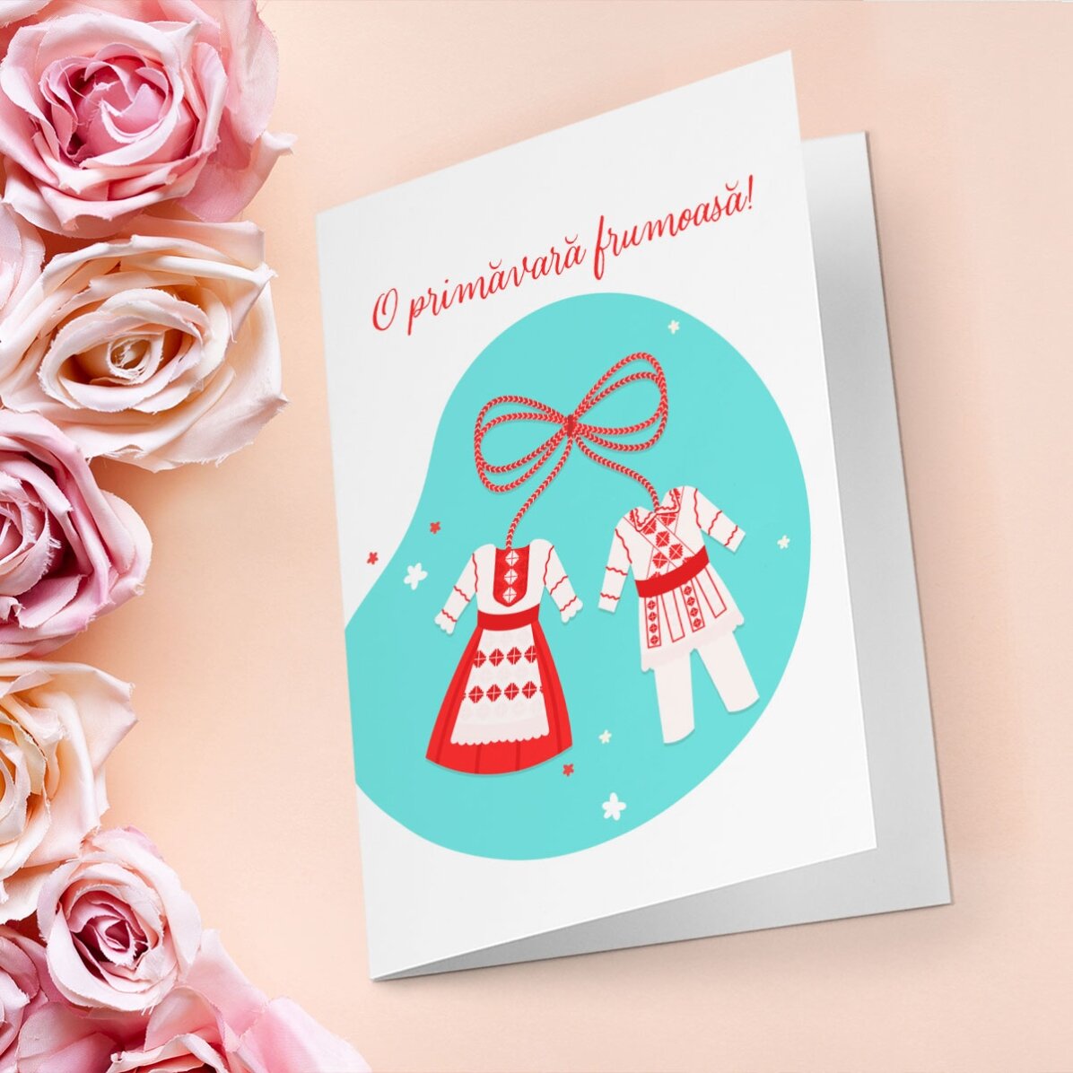 Felicitare personalizată cu mesaj - O primăvară frumoasă!