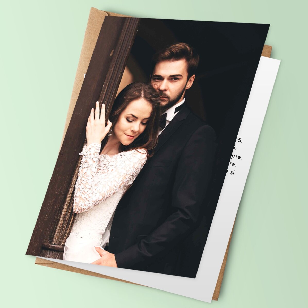 Felicitare personalizată cu o poză landscape