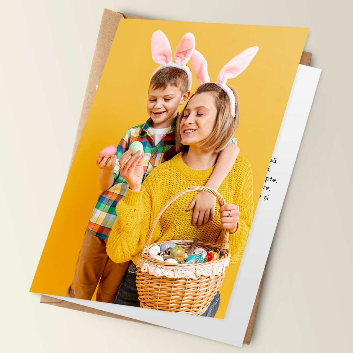 Felicitare personalizată cu o poză