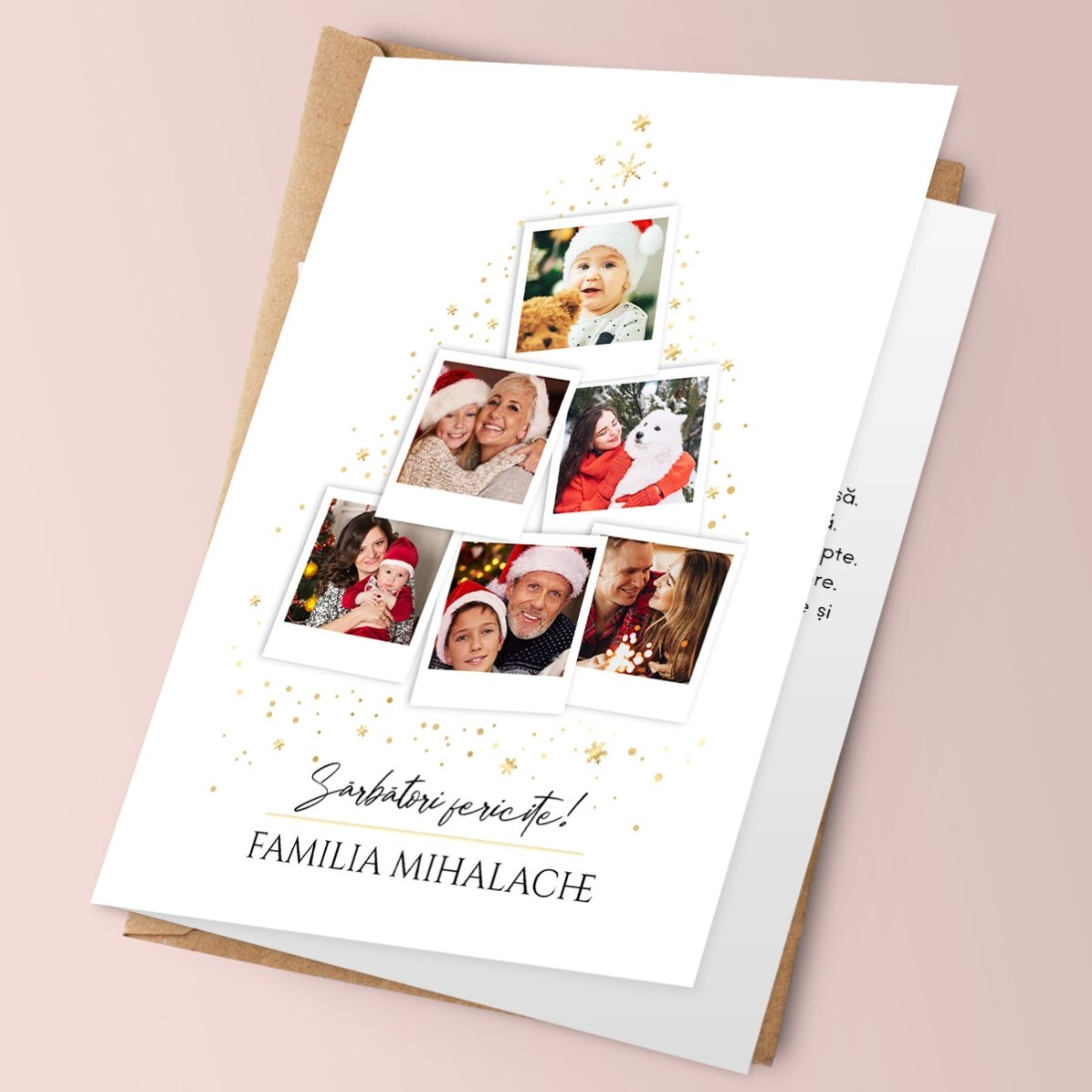 Felicitare personalizată cu poze și mesaj - Christmas Tree