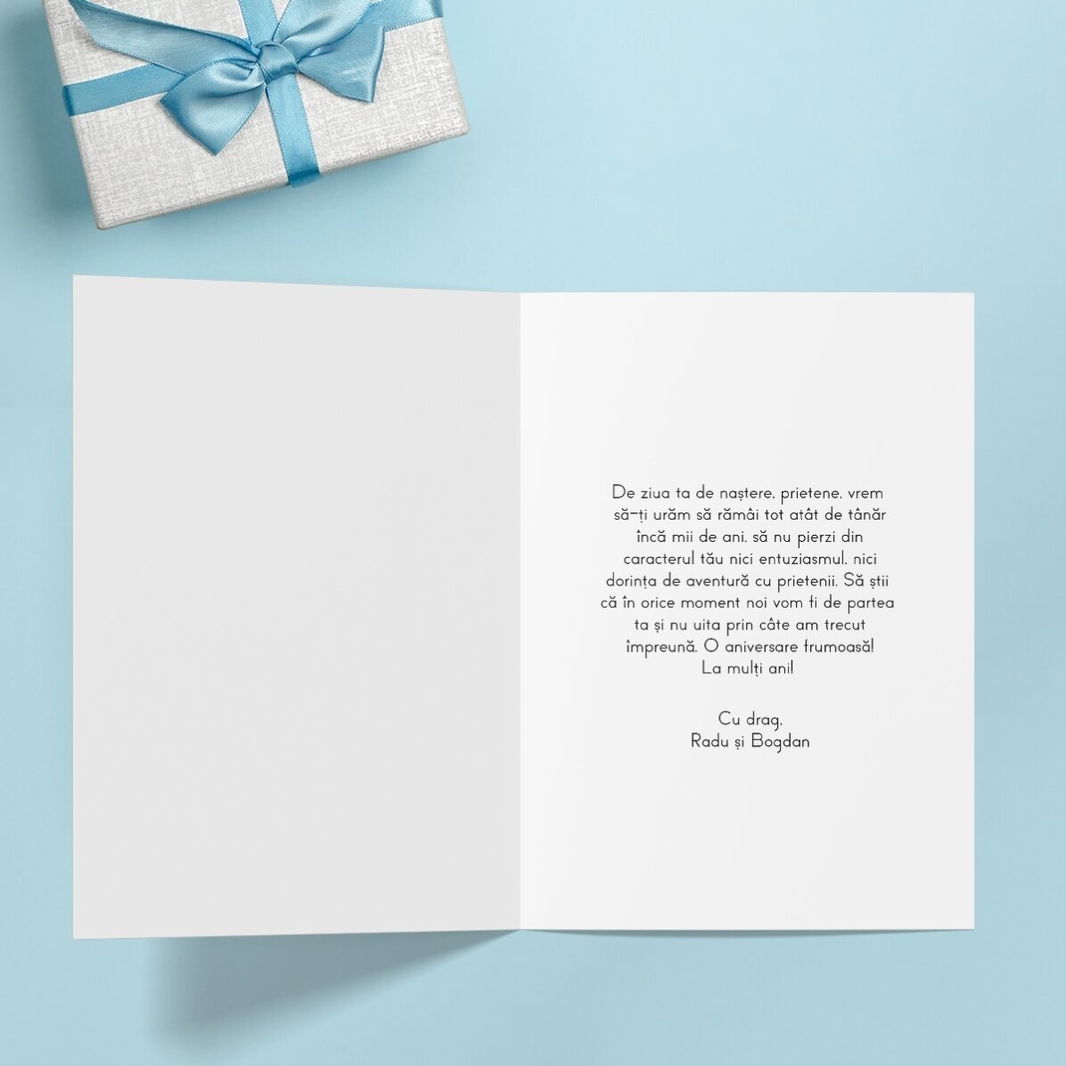 Felicitare personalizată cu text - Aniversare 