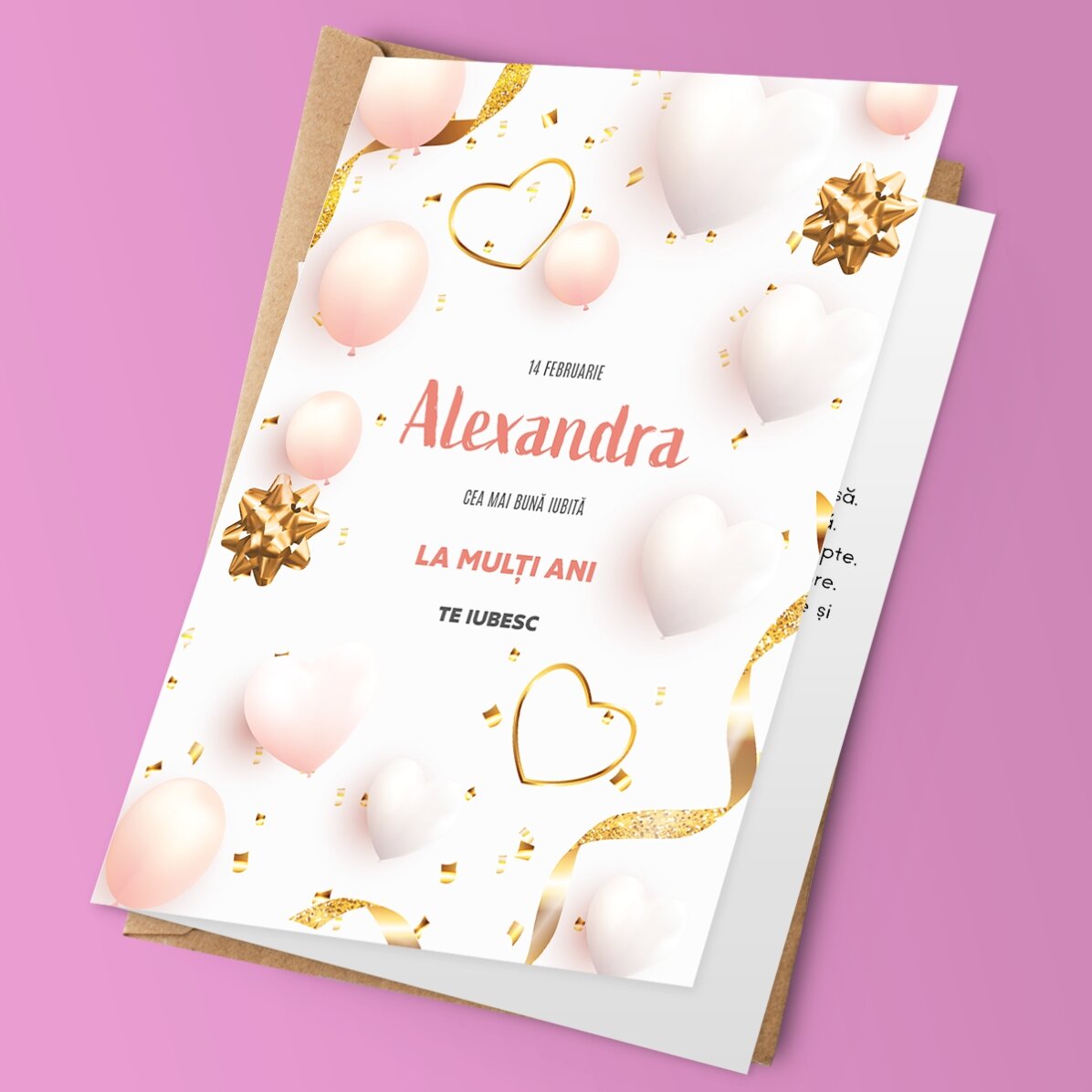 Felicitare personalizată cu text - Anniversary