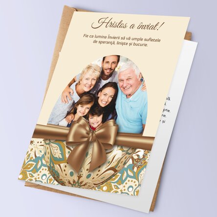 Felicitare personalizată cu text și poză - Happy Easter Day