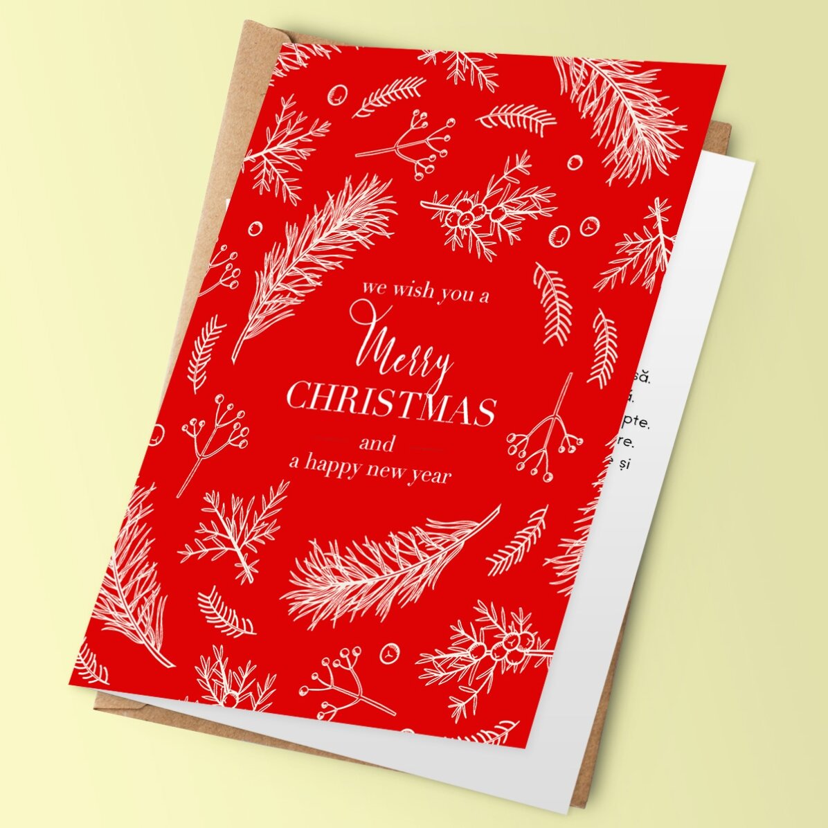 Felicitare personalizată cu text - Model Pin 2