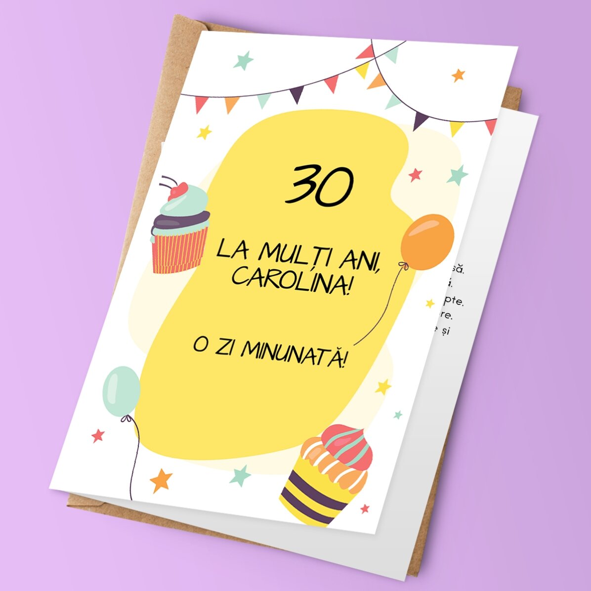 Felicitare personalizată cu text - Party