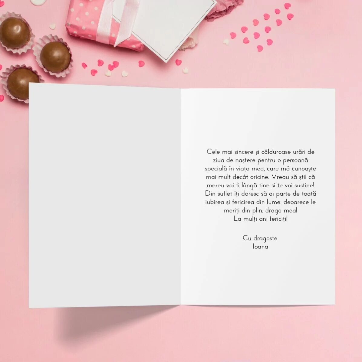 Felicitare personalizată cupcake mov