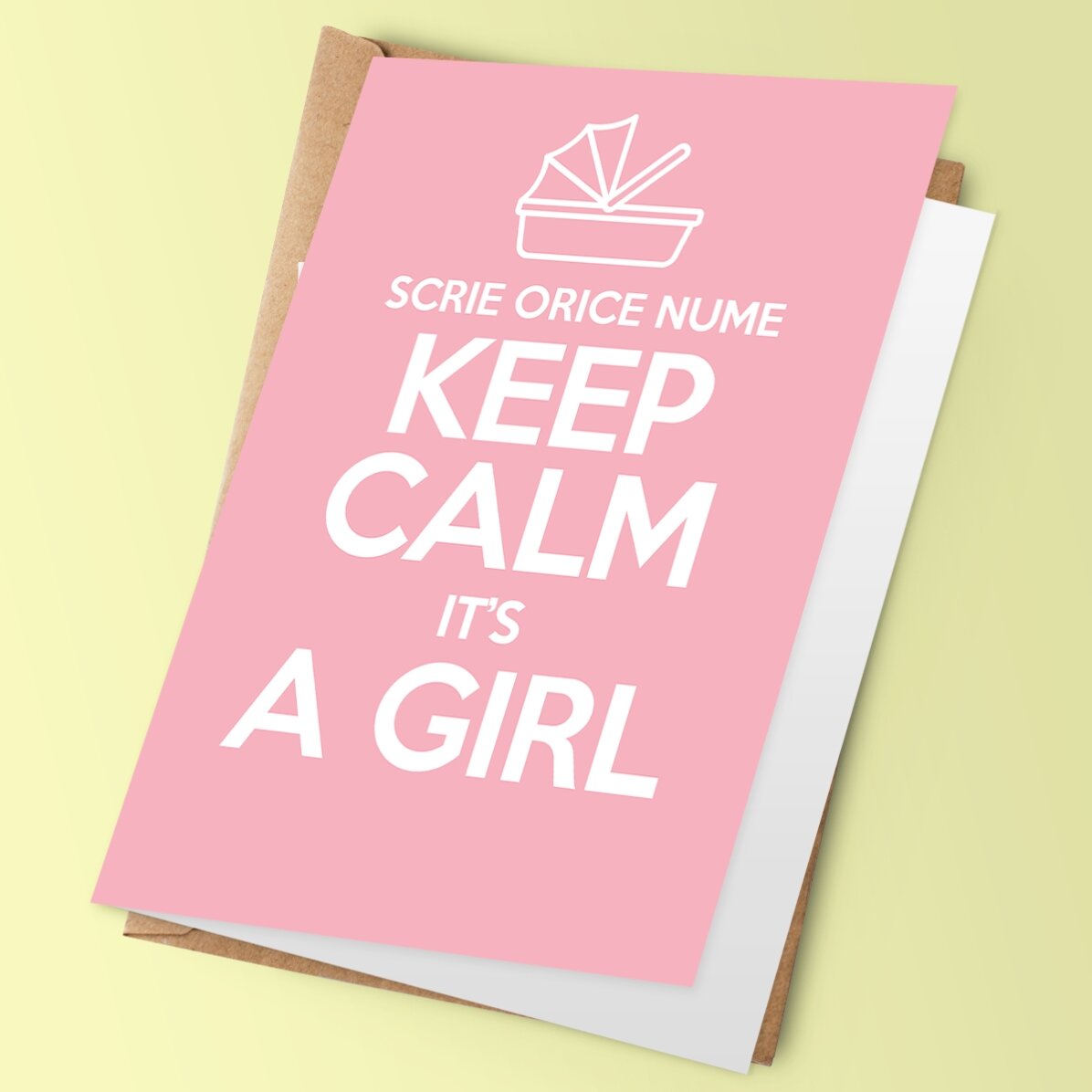 Felicitare personalizată - KEEP CALM IT