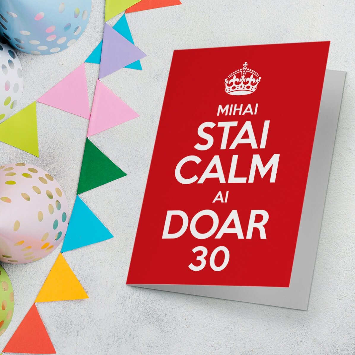 Felicitare personalizată - STAI CALM