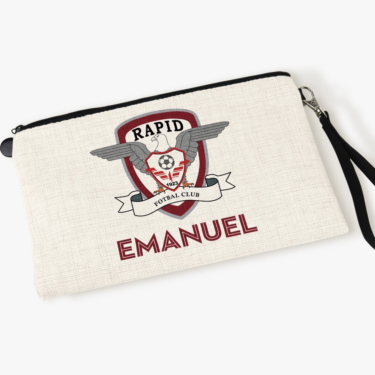 Gentuță pentru accesorii FC Rapid personalizată cu nume
