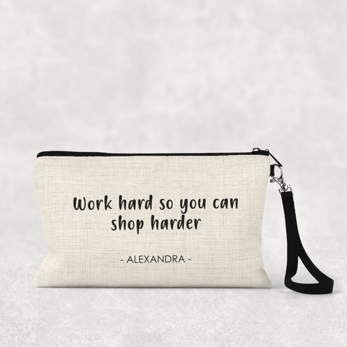 Gentuță pentru cosmetice personalizată cu text