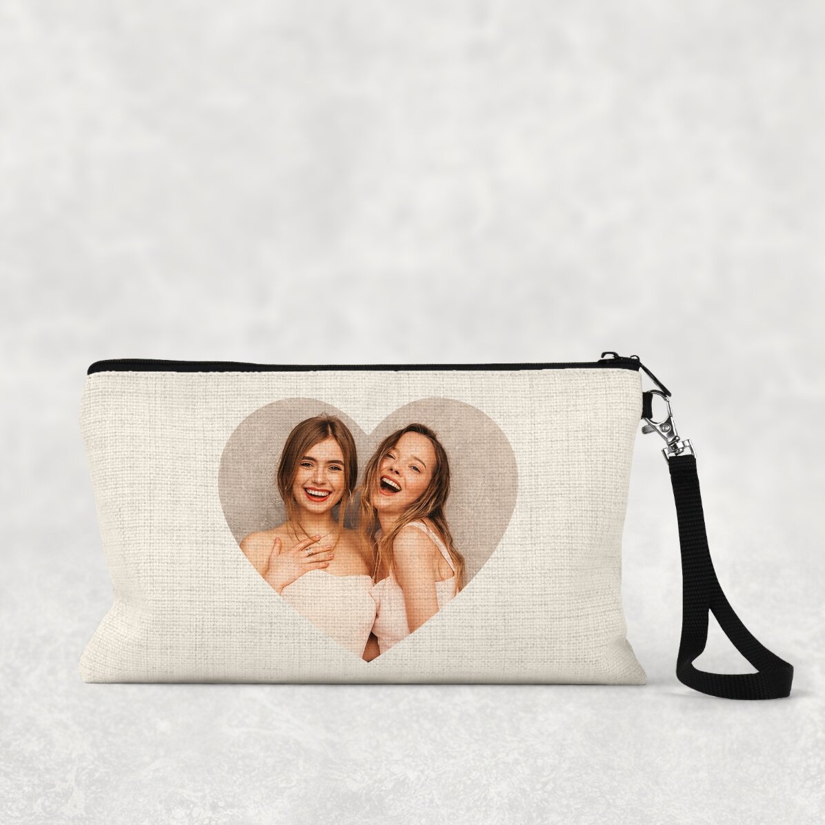 Gentuță pentru cosmetice personalizată cu o poză - Heart