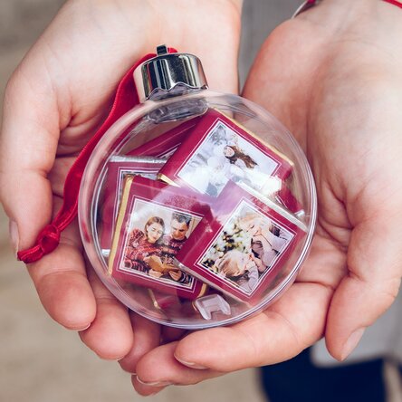 Glob cu 10 mini ciocolățele personalizate cu poze