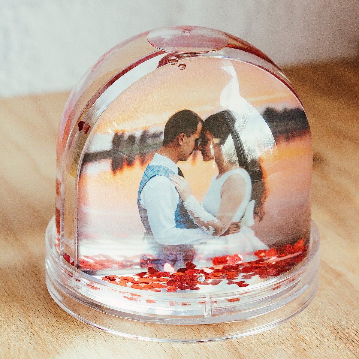 Glob de birou personalizat cu poză și text - Declarație de dragoste