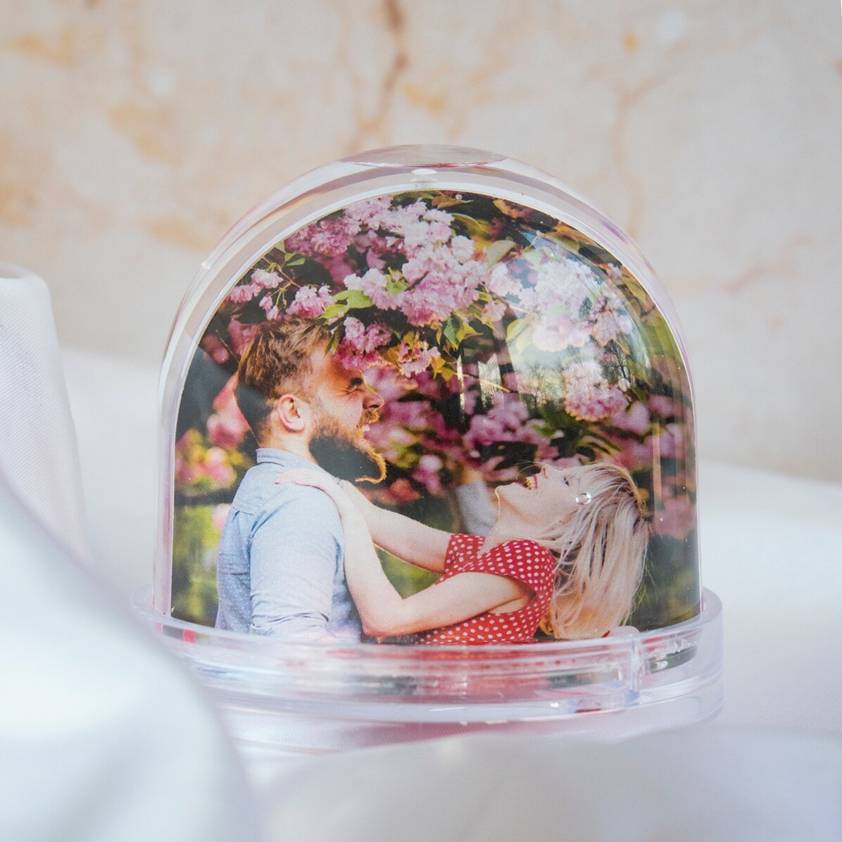 Glob de birou personalizat cu poză și text - Memories