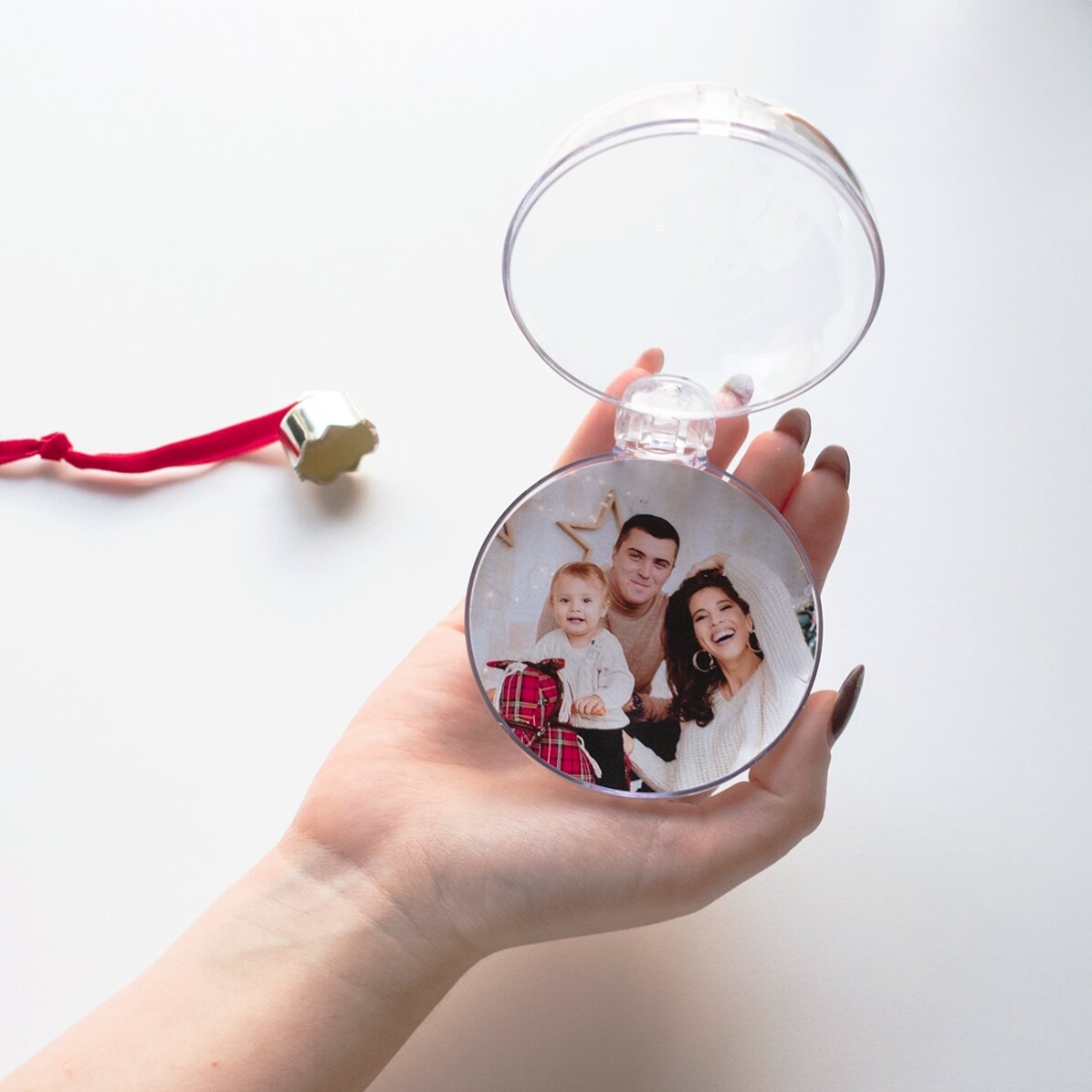 Glob personalizat cu numele tău - Silver Snowflake