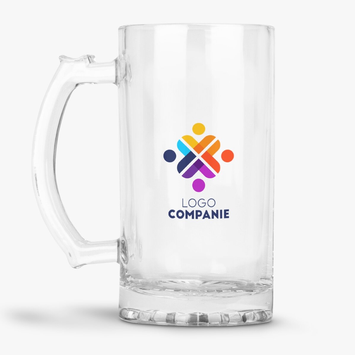 Halbă de bere personalizată cu logo