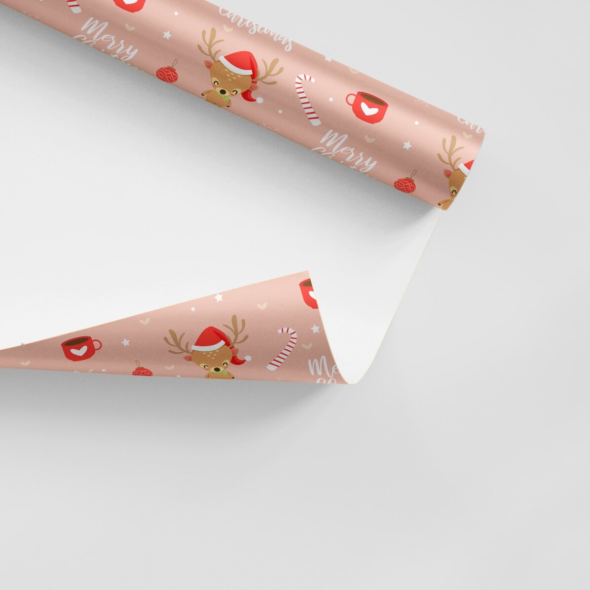 Hârtie de împachetat cadouri personalizată cu text în chenar - Sweet Christmas