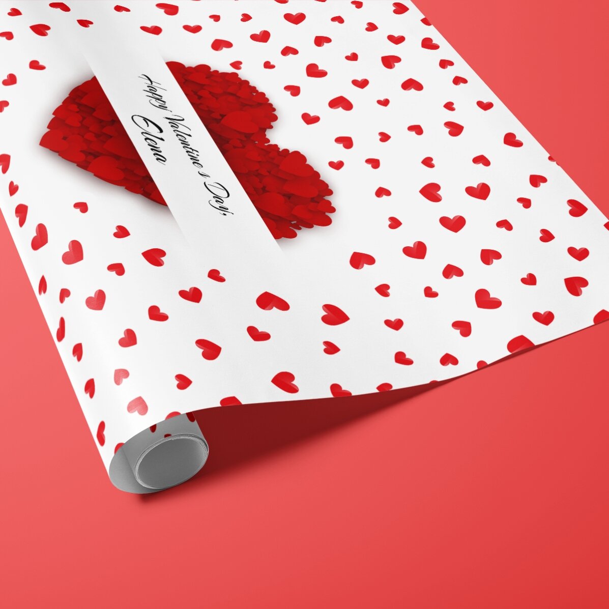 Hârtie de împachetat cadouri personalizată - Love is in the air